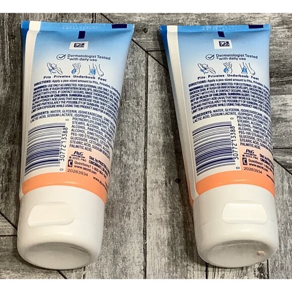 2 Secret Whole Body Deodorant Peach Vanilla Aluminum Free Invisible Cream 3.0Oz - Picture 2 of 3